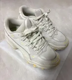 PUMA カルメン X-TRA 24cm 厚底 ローカットスニーカー アイボリー