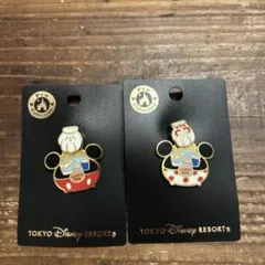 ディズニーリゾート　ピンバッジ　ミッキーマウス　ミニーマウス