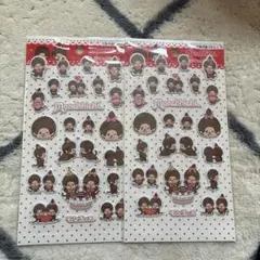 セリア モンチッチ ぷくっとシール　2枚セット