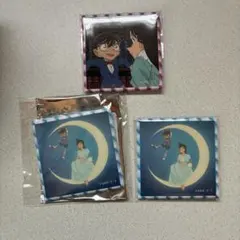 名探偵コナン　コナンランド　メモリアル缶バッジ OP＆ED 毛利蘭 江戸川コナン