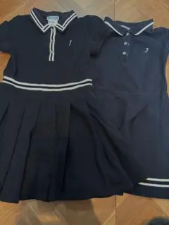 ネイビー ポロワンピース 2点セット jacadi お受験