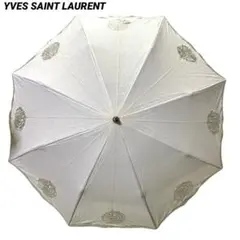 YVES SAINT LAURENT 折りたたみ傘 ローズ刺繍 長期保管 シミ有のサムネイル