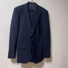 美品　メンズ　洗えるビジネススーツ　春夏　ネイビー　セットアップ　Y5