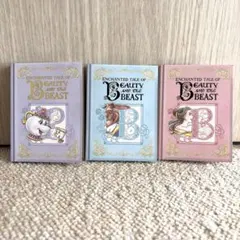 美女と野獣　ブック型ミニメモ帳　3冊セット