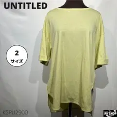 UNTITLED アンタイトル トップス カットソー 五分袖 コットン 2