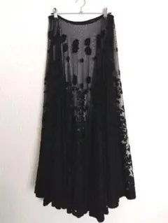 レース花柄スカート