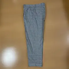 COMME CA ISM メンズ グレンチェック柄 スラックス パンツのサムネイル