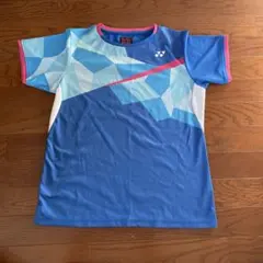 YONEX バドミントンシャツ L 青/水色/ピンク