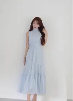 ミストレアス Sheer Shiny Gather Tiered Dress - メルカリ