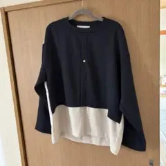 STUDIOS×CULLNI サイズ１　ネイビードレスシャツ