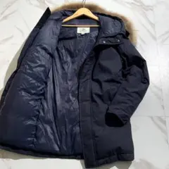 ピレネックス アヌシー エディフィス別注 ネイビー ファー ダウンジャケット