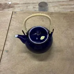 紺色 陶器製急須セット 有田焼