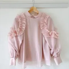 dazzlin リボンボウタイブラウス 長袖 ピンク | Mercari