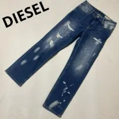 DIESEL KID デニム　ダメージジーンズ　16Y ウエスト調整