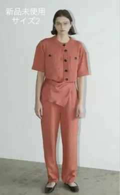 CLANE HALF SLEEVE KNIT TOPS & PANTS SET