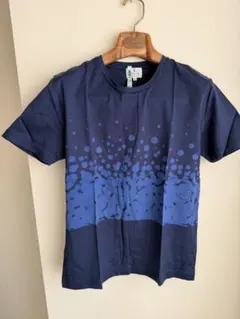 クリーニング済LANVIN ドット柄 Tシャツ 48 Mネイビー