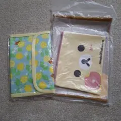 未開封リラックマ レモン柄マルチケースとミスタードーナツ ポーチ大小