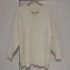 SHEIN Vネック ニット セーター ワンピース