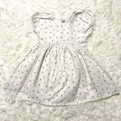 petit main さくらんぼ柄 ワンピース 110 半袖 ナチュラル