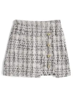 新品未使用タグ付き GRL インパン裏地付きツイードラップ風タイトスカート