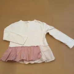 長袖カットソー 120cm フリル付き