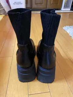 Azul By Moussy トラックソールサイドゴアブーツ ブラック　S