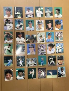 カルビープロ野球カード　1980年代巨人36枚セット