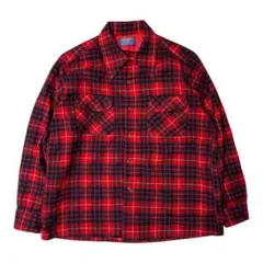 70's USA製 Pendleton ボードシャツ Ｌ　ヴィンテージ ウール