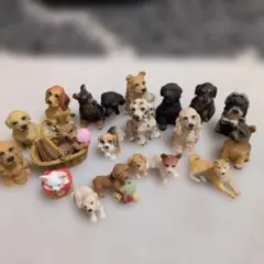 犬の置物　20体まとめ売り　ミニフィギュア　インテリア かわいい　レトロ