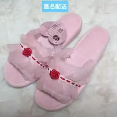 青木美沙子しまむら　m♡petit by misako　ルームシューズ　ピンク