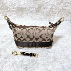 【美品】　コーチ　COACH アクセサリーポーチ　ポーチ　バッグ　ミニバッグ