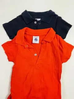 【美品 / 2枚set】PETIT BATEAU 襟付きロンパース