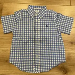 Ralph Lauren ギンガムチェック半袖シャツ 90cm