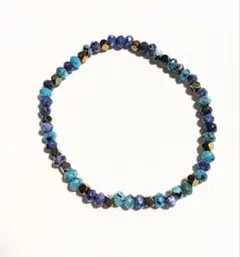 天然石ビーズ ブレスレット 青紫