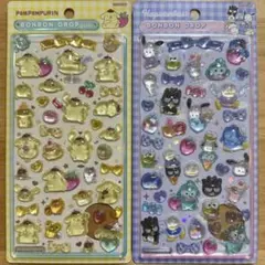 【正規品】ボンボンドロップシール サンリオ 第二弾 はぴだんぶい ポムポム 2枚