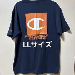 Champion ネイビー Tシャツ X-Large バックプリント
