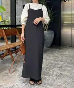 【美品】CAPRICIEUX LE'MAGE ビスチェ風キャミワンピース