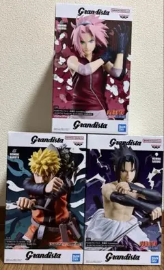 NARUTO Grandista ナルト、サスケ、サクラ 3種セット