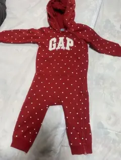 GAP 赤いハート柄ロンパース 12-18ヶ月