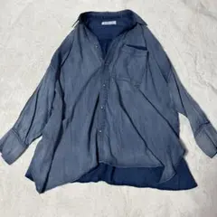 ✨希少✨RILATO LUMO シフォンデニムシャツ インディゴ フリーサイズ 