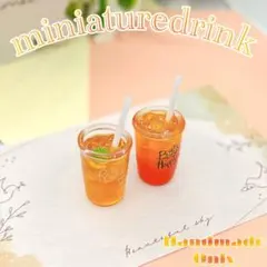 ミニチュアドリンク 2個セット フェイクフード 【029】