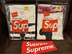 Supreme ヘインズ サーマル フローラル L 上下セット セットアップ
