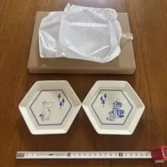 【非売品】【新品箱入り】ムーミン小皿2枚セット！六角形プレート！のサムネイル