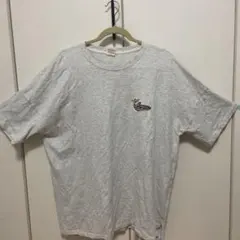 niko and... カレッジロゴ刺繍 半袖Tシャツ グレー