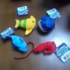Petio マリンパーク 猫用おもちゃ ぬいぐるみ 4種セットのサムネイル