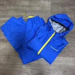 モンベmont-bell レイントレッカー Kid's 上下セット 150 青