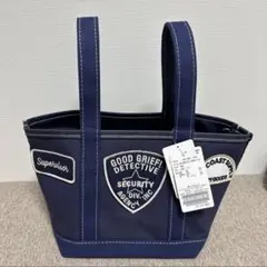 グッドグリーフ】 PATCHES TOTE BAG MEDIUM ネイビー - メルカリ