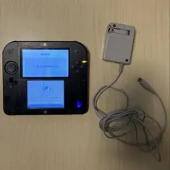 Nintendo 2DS 本体 ブラック 充電器、SDカード付き