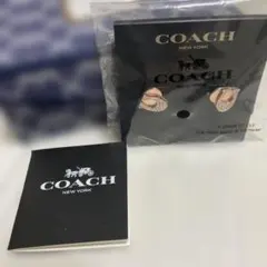 COACH ローズゴールド ハート型ピアス