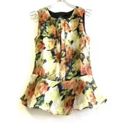 EMODA 【M】タンクトップ♡トップス♡花柄♡美品のサムネイル